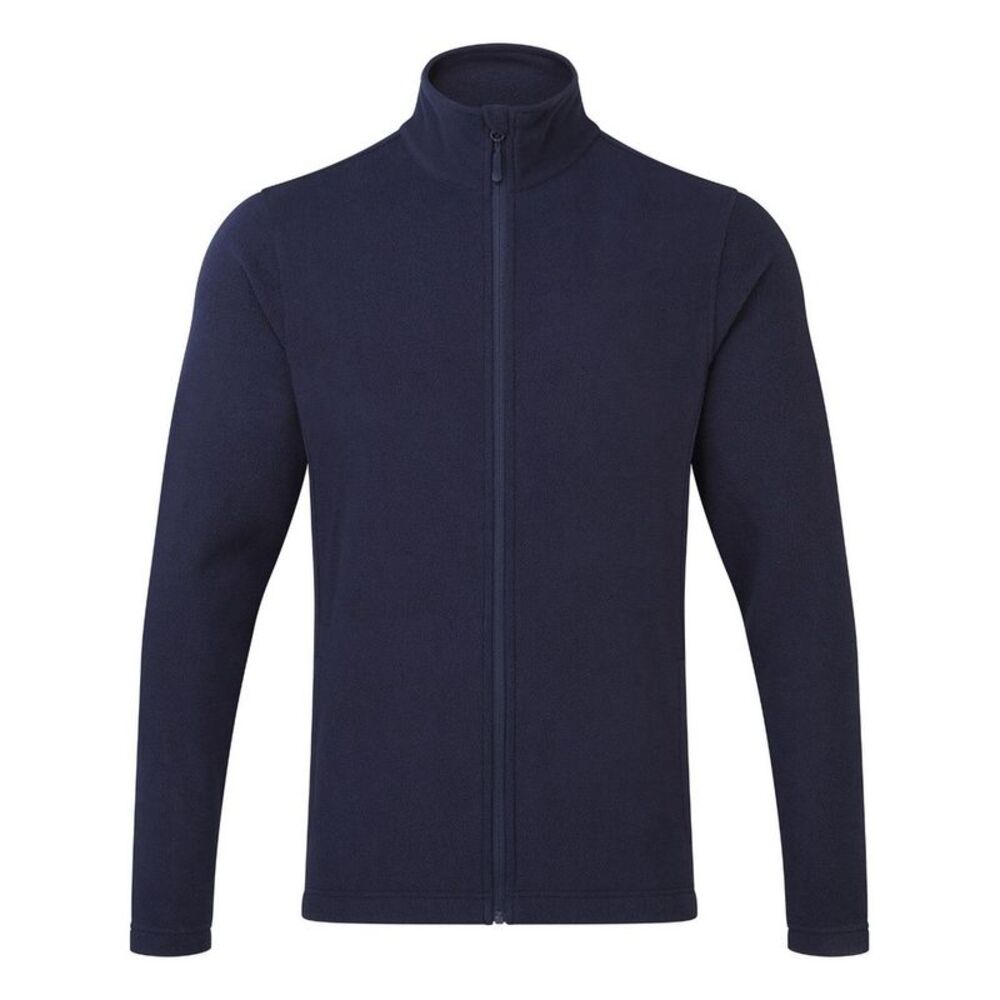 Premier Mens Recyclight Microfleece Full Zip Jacket / Navy